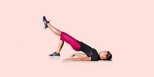 single leg glute bridge