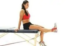 Knee Extension with Band – બેન્ડ સાથે ઘૂંટણ સીધો કરવો