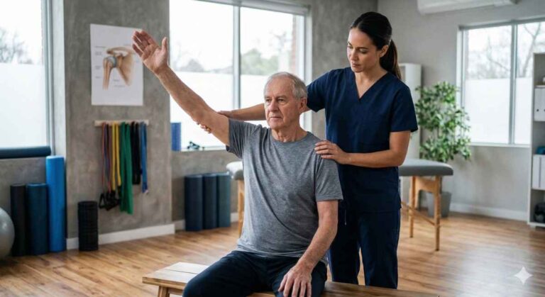 Shoulder Abduction – હાથ બાજુએથી ઊંચો કરવો