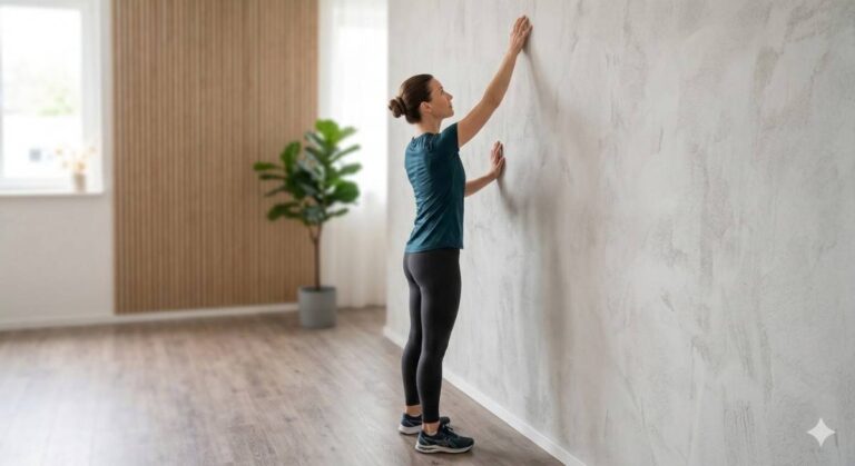 Shoulder Wall Climb – દીવાલ પર આંગળીઓ ચલાવવી
