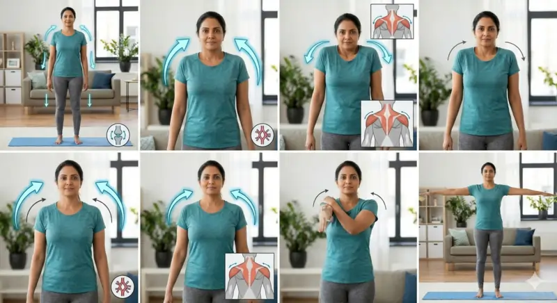 ખભા ગોળ ફેરવવા