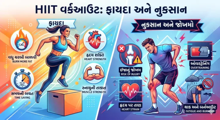 HIIT (High-Intensity Interval Training) વર્કઆઉટ ફાયદા અને નુકસાન