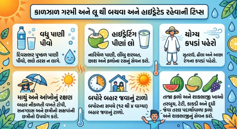 કાળઝાળ ગરમીમાં લૂ થી બચવા અને હાઇડ્રેટેડ રહેવાની ટિપ્સ