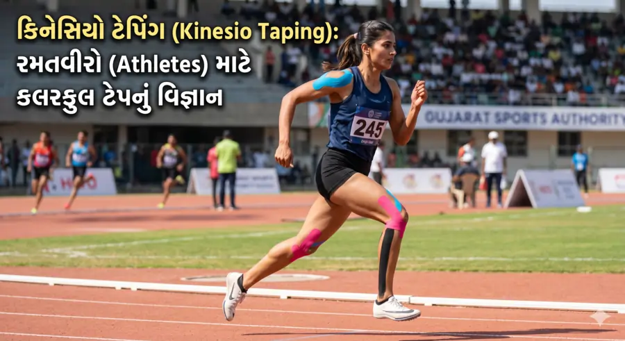 કિનેસિયો ટેપિંગ (Kinesio Taping) રમતવીરો (Athletes) માટે કલરફુલ ટેપનું વિજ્ઞાન