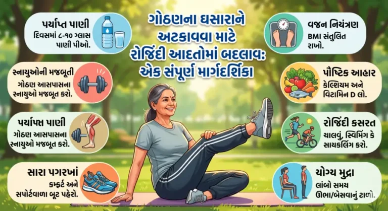ગોઠણના ઘસારાને અટકાવવા માટે રોજિંદી આદતોમાં શું બદલાવ લાવવો