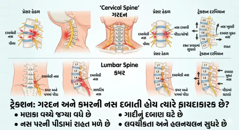 ટ્રેક્શન (Traction) ગરદન અને કમરની નસ દબાતી હોય ત્યારે કેવી રીતે ફાયદાકારક છે