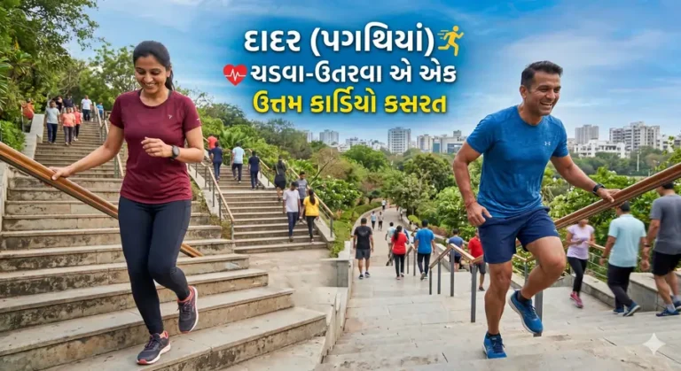 દાદર (પગથિયાં) ચડવા-ઉતરવા એ એક ઉત્તમ કાર્ડિયો કસરત