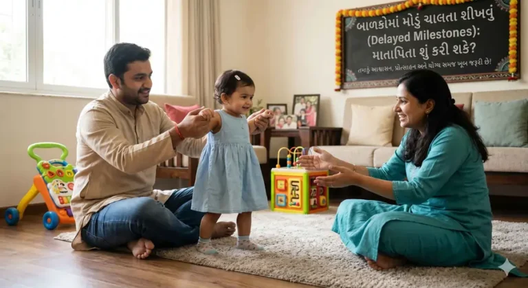 બાળકોમાં મોડું ચાલતા શીખવું (Delayed Milestones) માતાપિતા શું કરી શકે