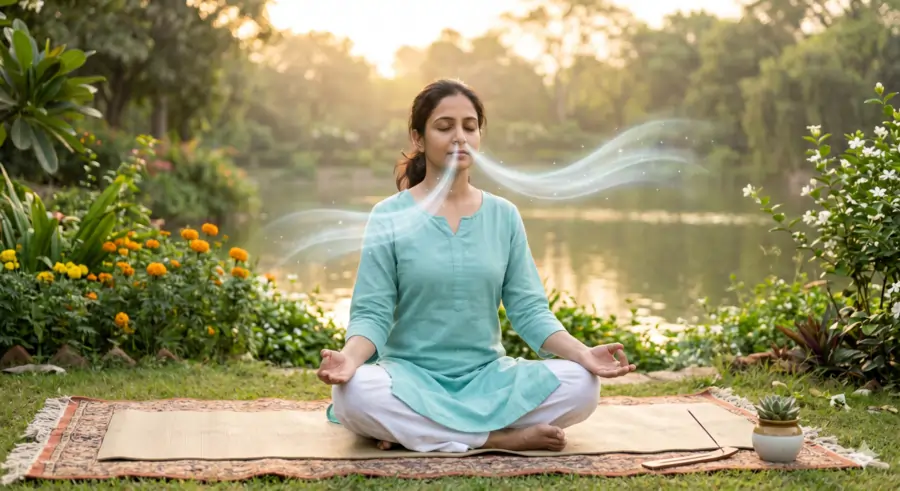 માનસિક તણાવ (Stress) દૂર કરવા માટે શ્વાસની કસરતો (Breathing Exercises)