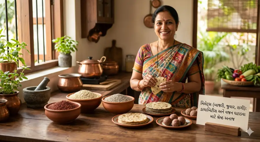 મિલેટ્સ (બાજરી, જુવાર, રાગી) ડાયાબિટીસ અને વજન ઘટાડવા માટે શ્રેષ્ઠ અનાજ