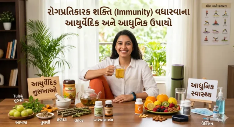 રોગપ્રતિકારક શક્તિ (Immunity) વધારવા માટેના આયુર્વેદિક અને આધુનિક ઉપાયો