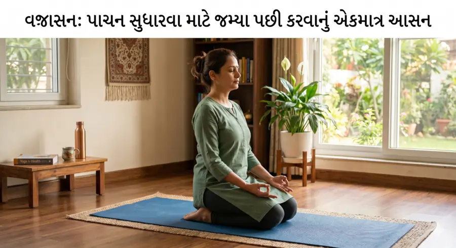 વજ્રાસન પાચન સુધારવા માટે જમ્યા પછી કરવાનું એકમાત્ર આસન