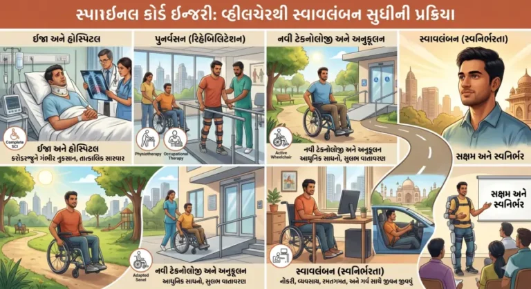 સ્પાઇનલ કોર્ડ ઇન્જરી (કરોડરજ્જુની ઈજા) વ્હીલચેરથી સ્વાવલંબન સુધીની પ્રક્રિયા