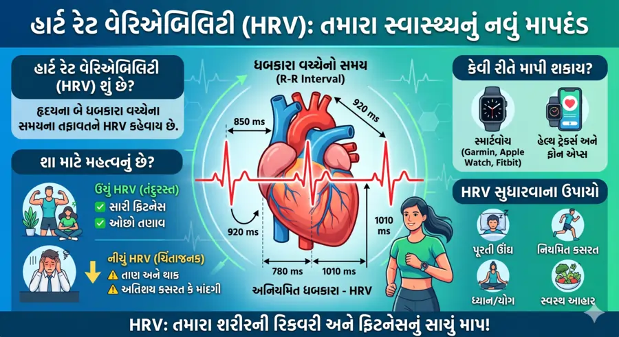 હાર્ટ રેટ વેરિએબિલિટી (HRV) તમારા સ્વાસ્થ્યનું નવું માપદંડ