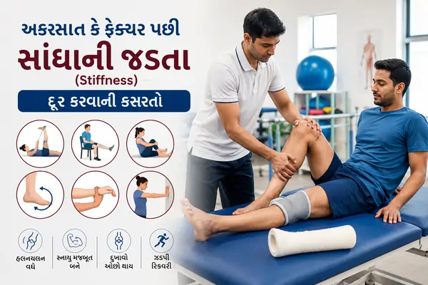 અકસ્માત કે ફ્રેક્ચર પછી સાંધાની જડતા (Stiffness) દૂર કરવાની કસરતો