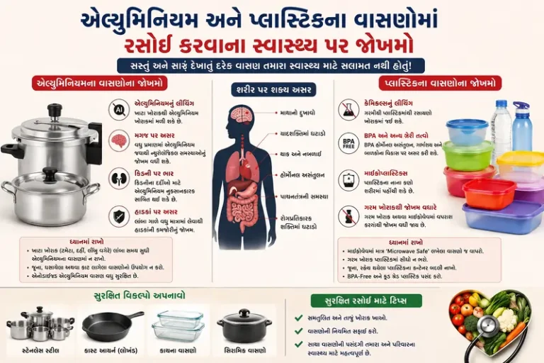 એલ્યુમિનિયમ અને પ્લાસ્ટિકના વાસણોમાં રસોઈ કરવાના સ્વાસ્થ્ય પર જોખમો