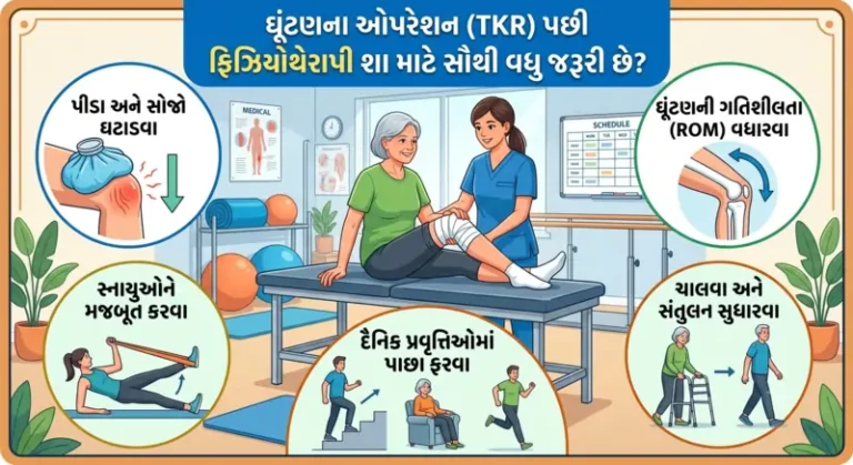 ઘૂંટણના ઓપરેશન (TKR) પછી ફિઝિયોથેરાપી શા માટે સૌથી વધુ જરૂરી છે