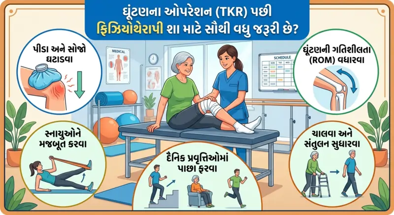 ઘૂંટણના ઓપરેશન (TKR) પછી ફિઝિયોથેરાપી શા માટે સૌથી વધુ જરૂરી છે