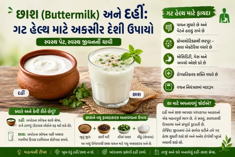 છાશ (Buttermilk) અને દહીં ગટ હેલ્થ માટે અકસીર દેશી ઉપાયો