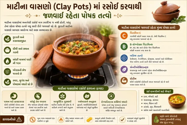 માટીના વાસણો (Clay Pots) માં રસોઈ કરવાથી જળવાઈ રહેતા પોષક તત્વો