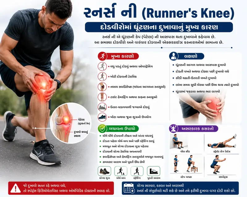 રનર્સ ની (Runner's Knee): દોડવીરોમાં ઘૂંટણના દુખાવાનું મુખ્ય કારણ