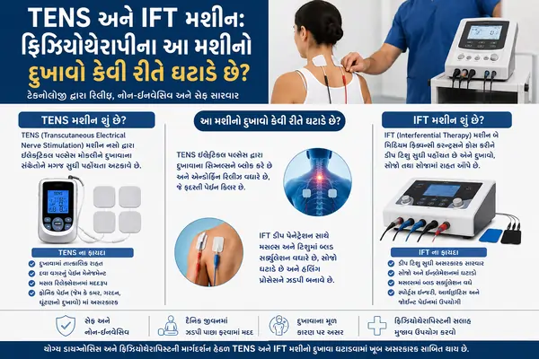 TENS અને IFT મશીન ફિઝિયોથેરાપીના આ મશીનો દુખાવો કેવી રીતે ઘટાડે છે