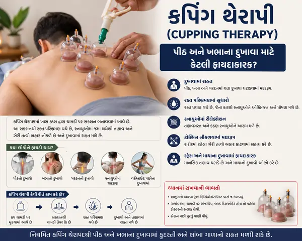 કપિંગ થેરાપી (Cupping Therapy) પીઠ અને ખભાના દુખાવા માટે કેટલી ફાયદાકારક