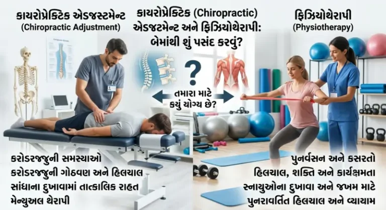 કાયરોપ્રેક્ટિક (Chiropractic) એડજસ્ટમેન્ટ અને ફિઝિયોથેરાપી બેમાંથી શું પસંદ કરવું