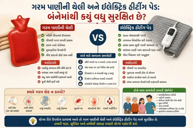 ગરમ પાણીની થેલી અને ઇલેક્ટ્રિક હીટિંગ પેડ બંનેમાંથી કયું વધુ સુરક્ષિત છે