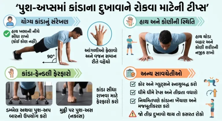 પુશ-અપ્સ કરતી વખતે કાંડામાં દુખાવો થાય તો શું ધ્યાન રાખવું