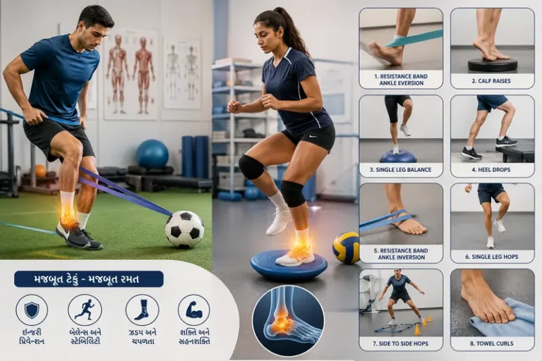 ફૂટબોલ અને વોલીબોલ ખેલાડીઓ માટે પગની ઘૂંટી (Ankle) મજબૂત કરવાની રીતો