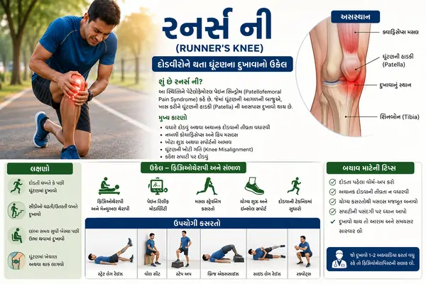 રનર્સ ની (Runner's Knee) દોડવીરોને થતા ઘૂંટણના દુખાવાનો ઉકેલ.