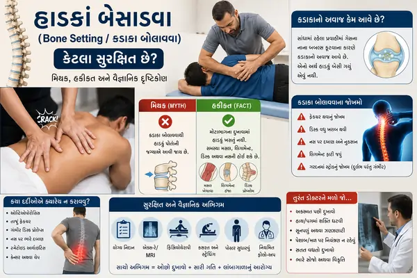 હાડકાં બેસાડવા (Bone Setting / કડાકા બોલાવવા) કેટલા સુરક્ષિત છે?