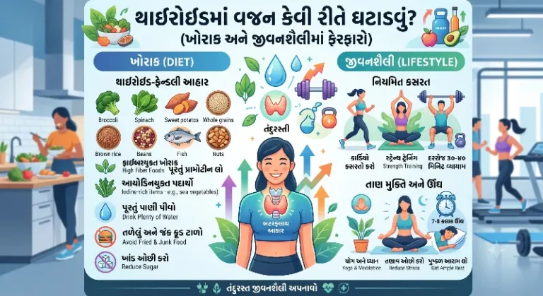 થાઈરોઈડમાં વજન કેવી રીતે ઘટાડવું ખોરાક અને જીવનશૈલીમાં કરવાના જરૂરી ફેરફારો