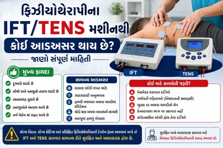 ફિઝિયોથેરાપીના મશીન (જેમ કે IFTTENS) થી કોઈ આડઅસર થાય છે