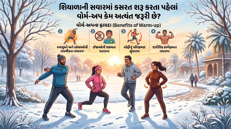 શિયાળાની સવારમાં કસરત શરૂ કરતા પહેલાં વોર્મ-અપ કેમ અત્યંત જરૂરી છે