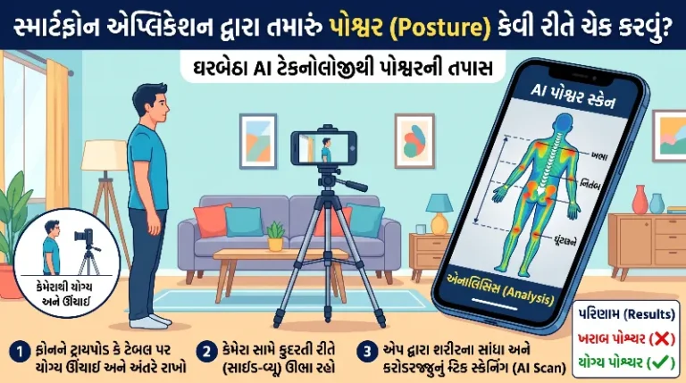 સ્માર્ટફોન એપ્લિકેશન દ્વારા તમારું પોશ્ચર કેવી રીતે ચેક કરવું