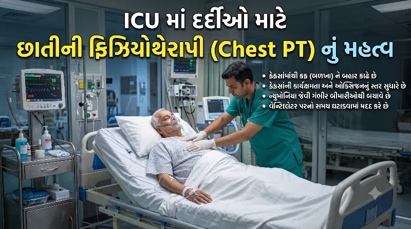 આઇસીયુ (ICU) માં દાખલ દર્દીઓ માટે છાતીની ફિઝિયોથેરાપી (Chest PT) નું મહત્વ.