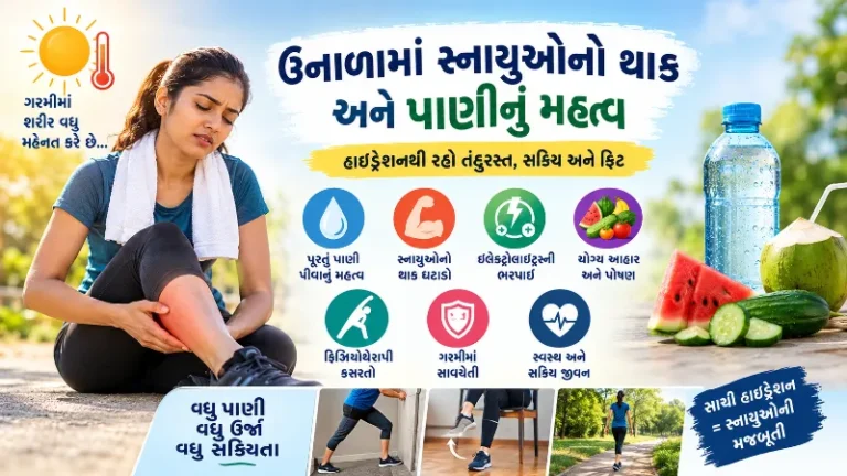 ઉનાળાની ગરમીમાં સ્નાયુઓનો થાક (Muscle Fatigue) અને હાઇડ્રેશન (પાણી) નું મહત્વ
