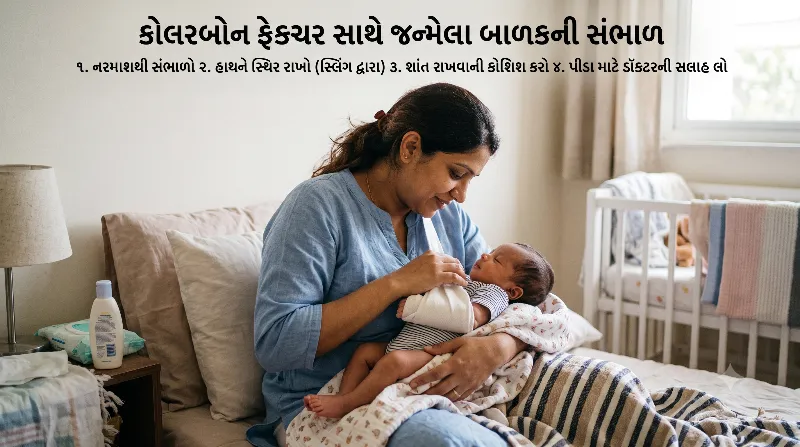 કોલરબોન ફ્રેક્ચર સાથે જન્મેલા બાળકની સંભાળ કેવી રીતે રાખવી